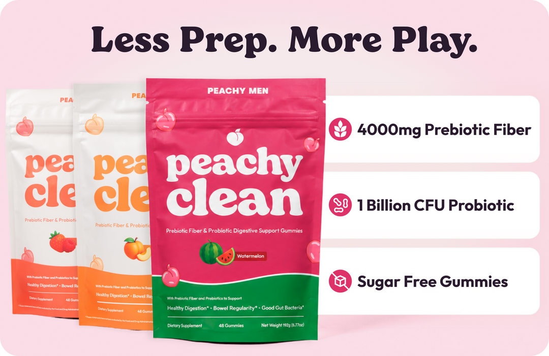 Peachy Clean Sugar-Free Pre+Probiotic Fiber Gummies