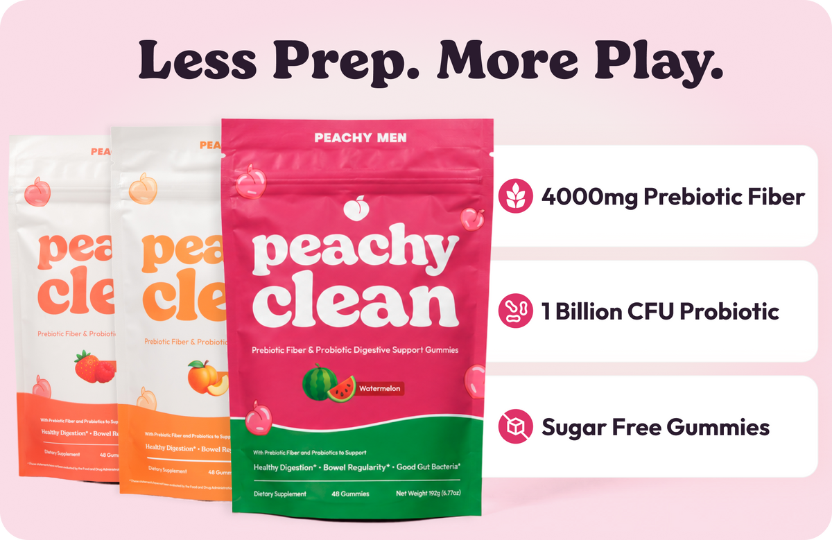 Peachy Clean Sugar-Free Pre+Probiotic Fiber Gummies